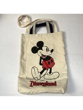Disneyland Mickey Mouse Shoulder Canvas Tote Bag Disney Parks